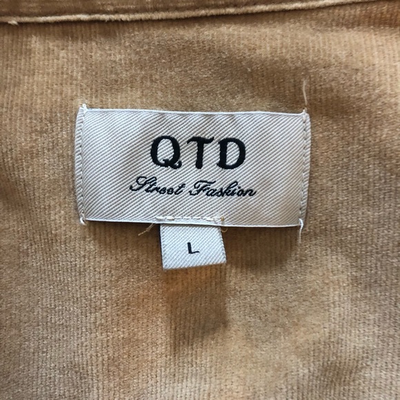 Light Brown Corduroy Button-Up - Picture 3 of 5